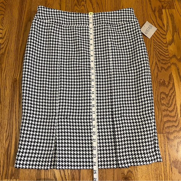 NWT Kasper Houndstooth Skirt - Picture 8 of 11